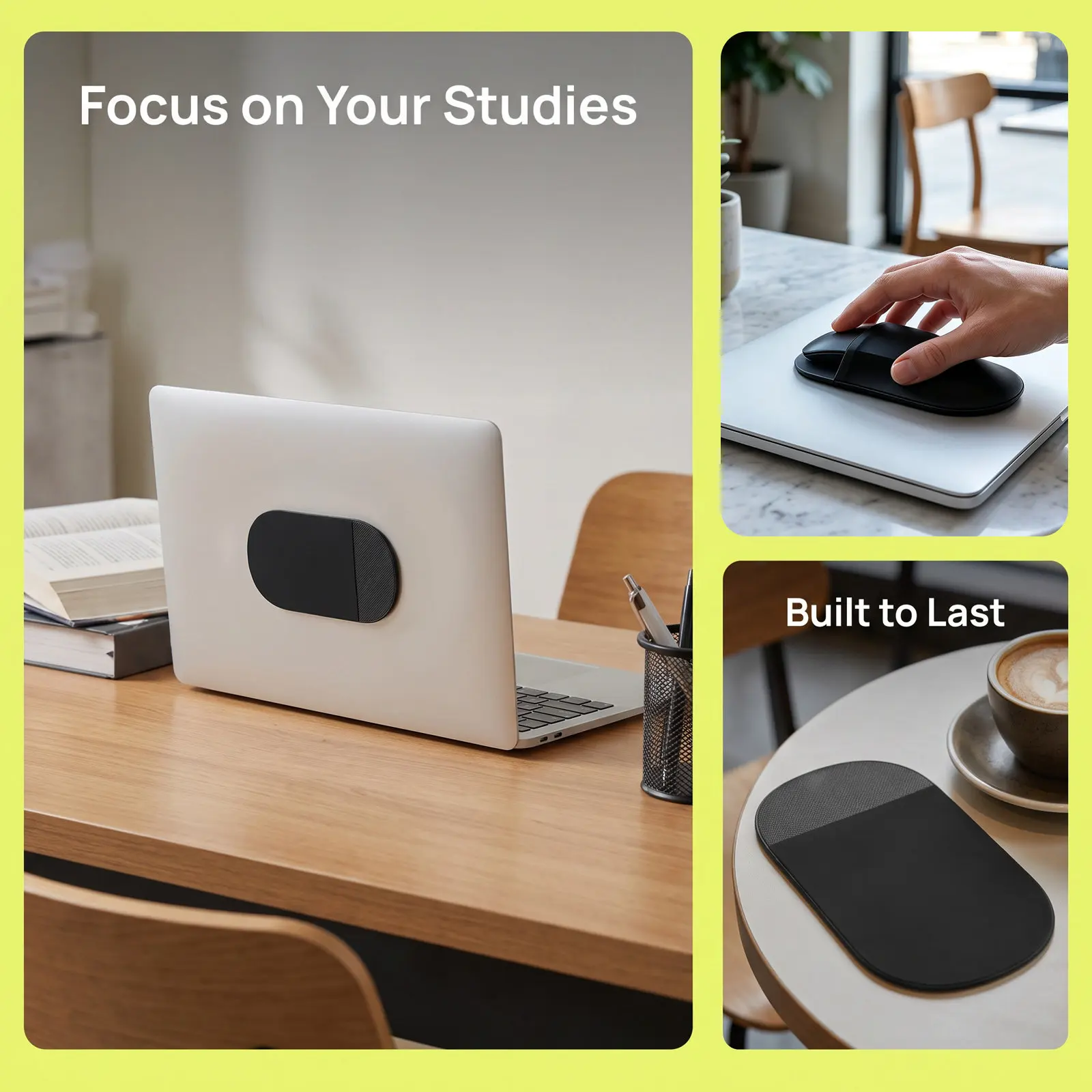 Adhesive Laptop Mouse Holder Black Portable Mouse Storage Bag Laptop Accessories Organizer Pouch Compact Tech Travel Office Use
