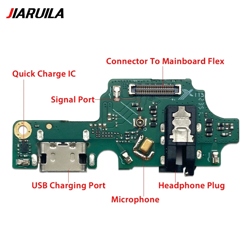 USB Charger Dock Connector Board Charging Port Microphone Flex Cable For ZTE A33S A34 A52 2022 A52 Lite A53 Pro A72 5G A73 5G