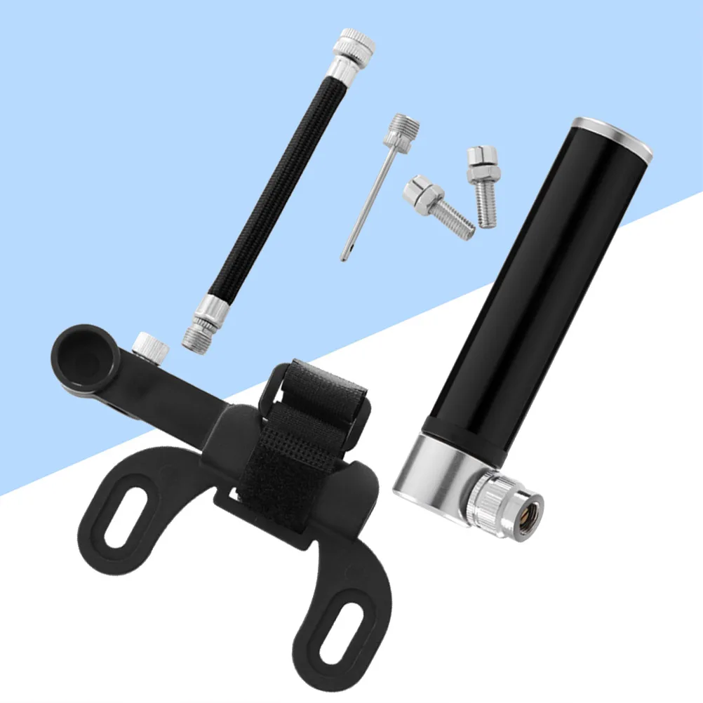 

Mini Portable 120 Psi Bike Pump Air Inflator Aluminum Alloy Tire Inflator Lightweight Compact for Cycling Basketball Football