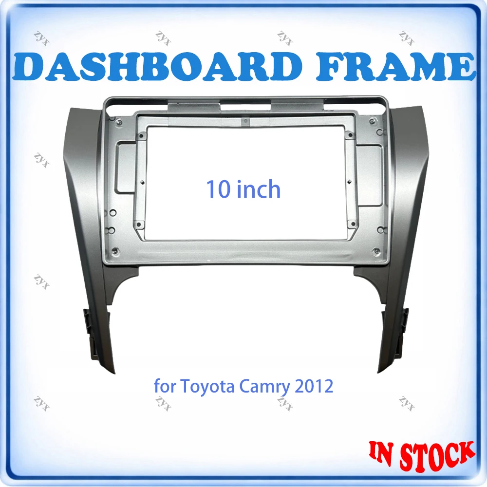 

Car Radio Fascia Frame For Toyota Camry XV50 2012-2014 10 inch Stereo Panel Wiring Harness Power Cable