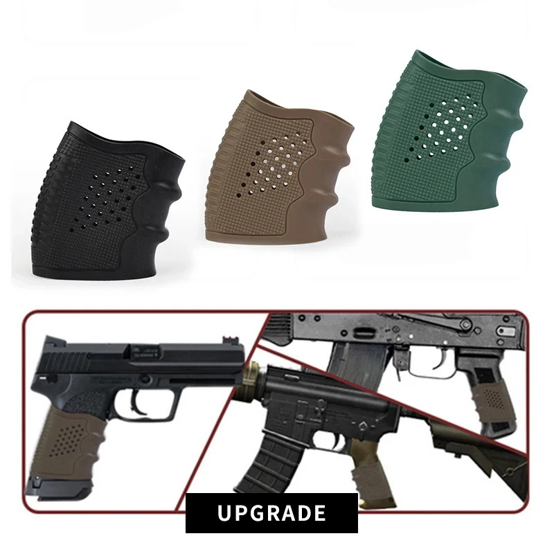 Tactical Holster Grip Rubber Glock19 Soft Sleeve Anti-slip Gun Pistol Glove Non-slip Protect Cover Airsoft Hunting Accessories