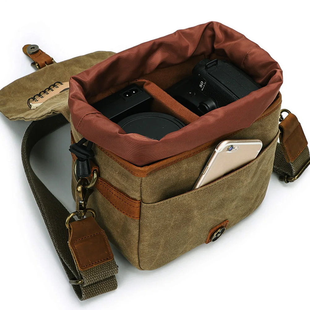 

Compact Camera Bag Portable Shoulder Crossbody Pouch Lightweight Anti-Vibration Protection Carrying Case Camera Bag