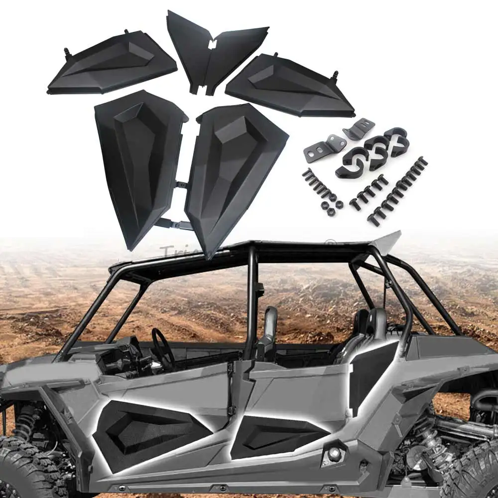 1 Set Front & Rear Lower Half Doors Inserts Panels For Polaris RZR XP 4 S4 900 1000 Turbo EPS DYNAMIX 2014-2023 UTV Accessories