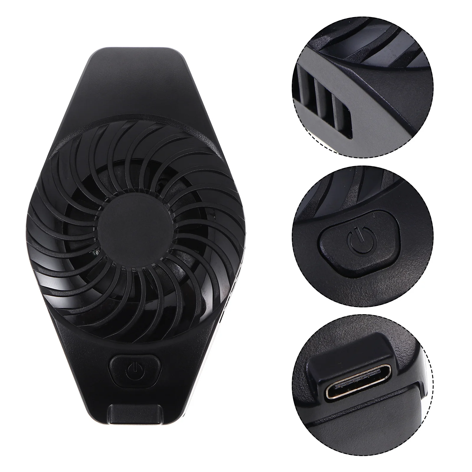 

Black Mobile Phone Cooler Semiconductor Cooling Fan Lightweight Smartphone Cooler Radiator Dissipation Device