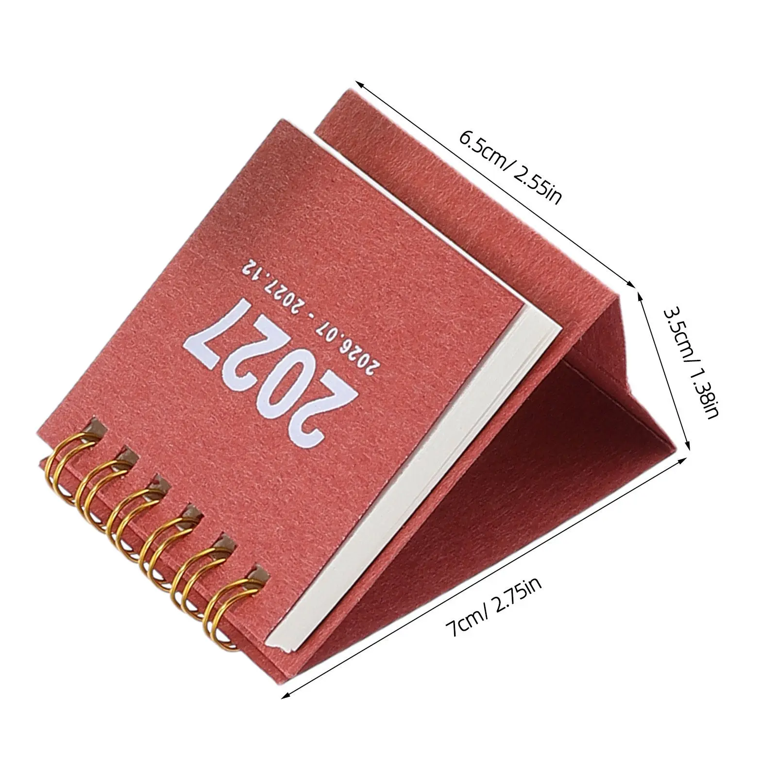 6Pcs Mini Desk Calendar 2026-2027 Standing Flip Monthly Planner Paper Desktop Organizer Home Office Study Work Schedule