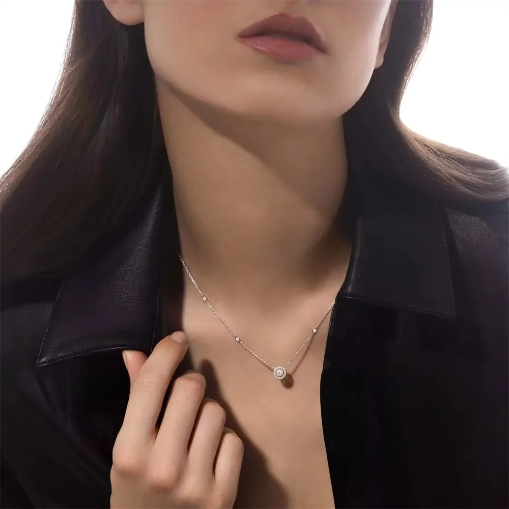 MESSIK high-quality original Sterling Silver 925 Necklace woman Jewellery Luxury brand zircon Holiday gifts