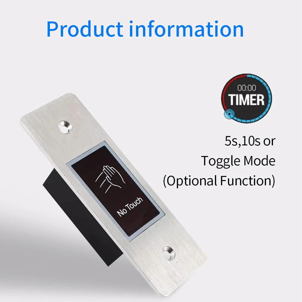 Infrared Sensor Access Infrared Sensor Switch Silver Black Replacement Touchless Waterproof Zinc Alloy Convenient