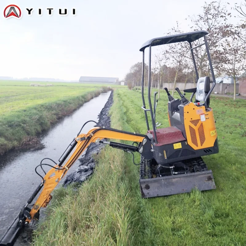 حفار صغير مخصص بمحرك يورو 5 كوبوتا حفار مدمج متعدد الوظائف لحديقة المزرعة والهندسة الصغيرة