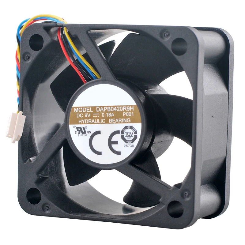 （2pcs）DAPB0420R9H 4cm 40mm fan 40x40x20mm DC9V 0.18A 4-pin Axial flow fan cooling fan for projector precision instruments