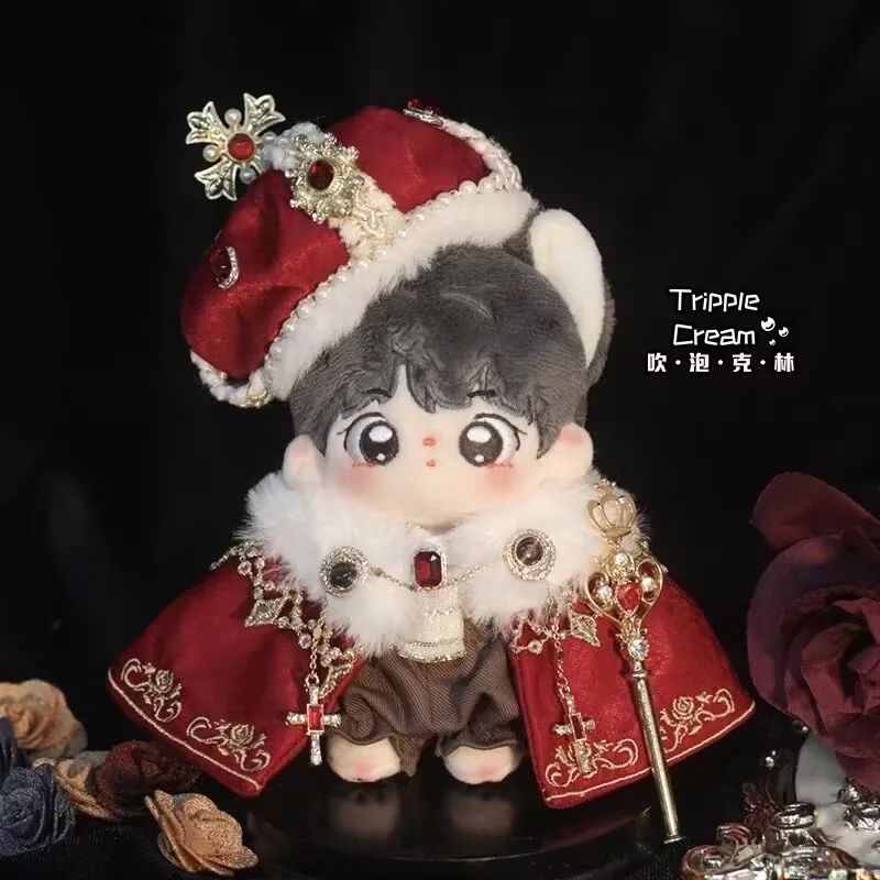 ملابس دمى قطنية 20 سم، غير محددة، عباءة ملك القصر، دمية نبيلة وذكور وأنثى، تمثال رائع، مجموعة ملابس #2