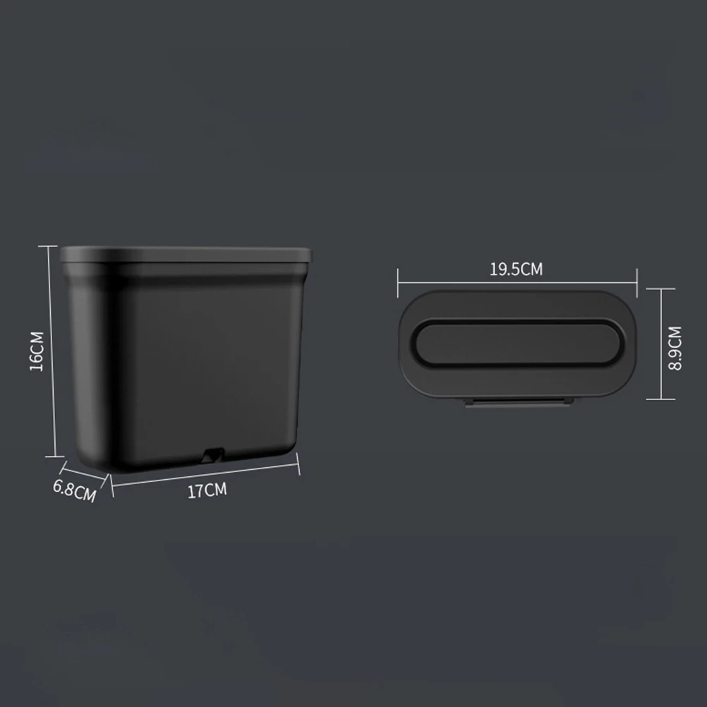 

Car Trash Bin Durable Anti-Slip Mini Garbage Container For Vehicle Storage Organizer Auto Waste Box Car Interior Clean Tool