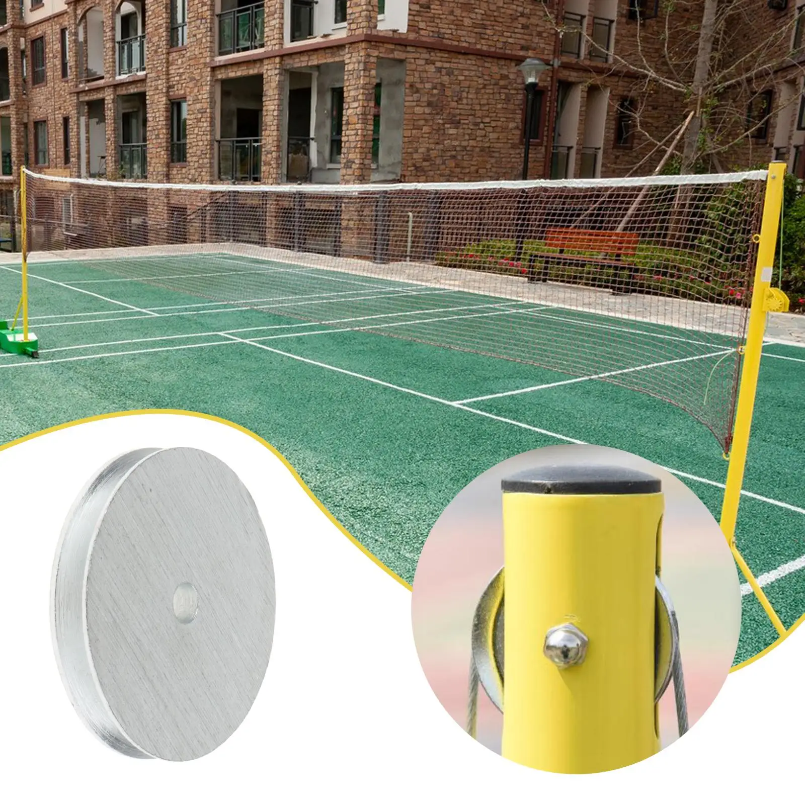 

Badminton Pole Pulley Replacement Wheel Bearings Part for Game Outdoor Court