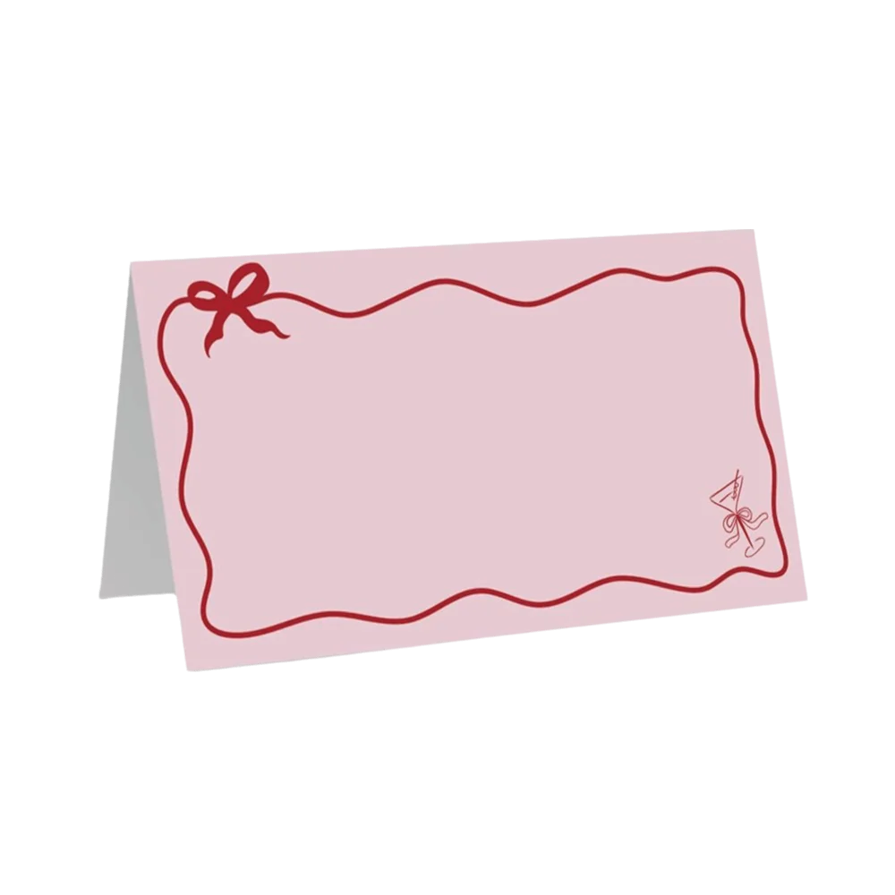 Segnaposto Matrimonio Pieghevoli con Design a Farfalla Rosa - Eleganti Segnaposto da Tavolo per Matrimonio Stile Pagine