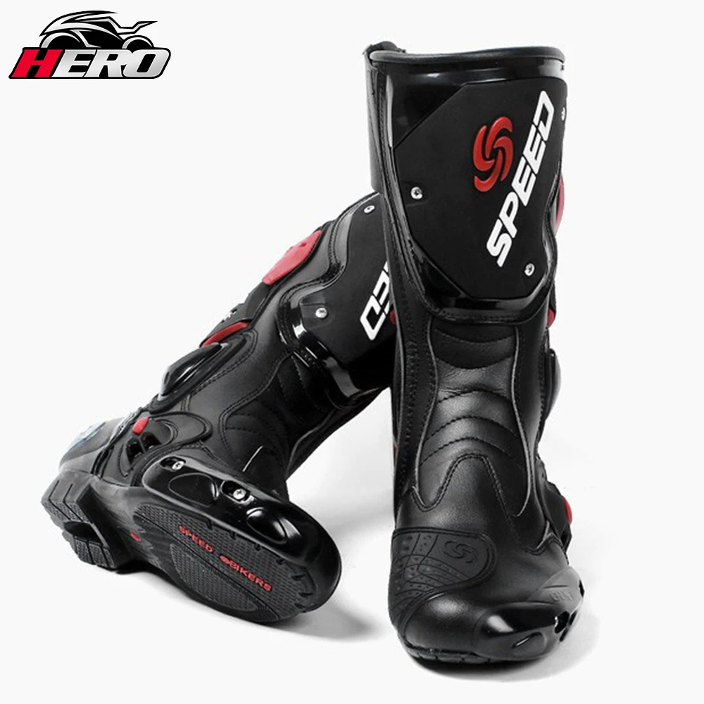 

Motorcycle Boots Professional Motorcyclist Speed Racing Boots Motocross Boots Waterproof Protective Boots Drop Resistance