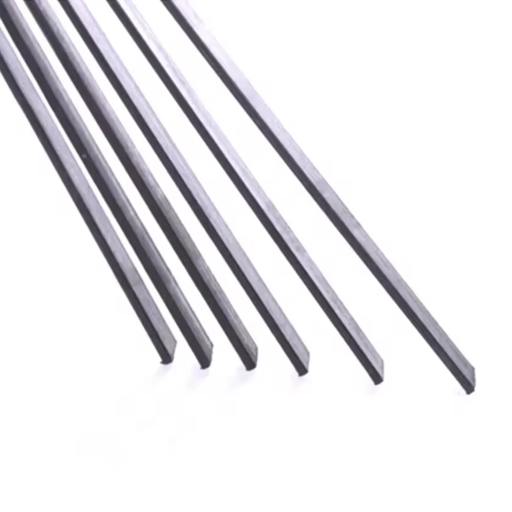 1-10 Carbon Fiber Square Rods With A Length Of 500mm  High-Strength Aircraft Model Material 1.4x1.4mm-12x12mm DIY Accessories view 3