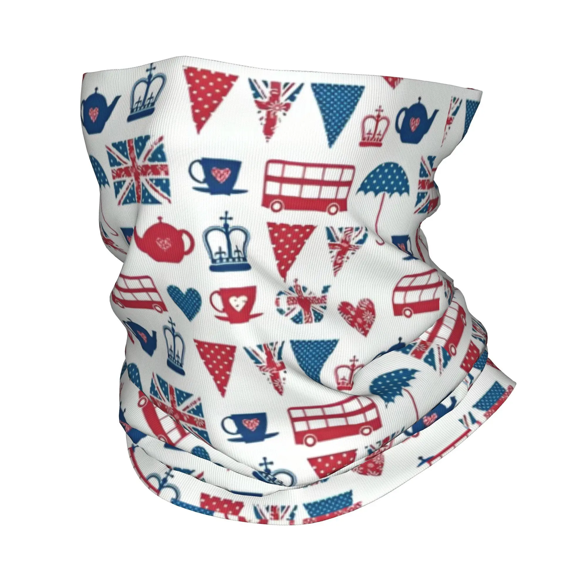 

London Symbols Bandana Neck Gaiter Printed Magic Scarf Multi-use Headwear Hiking for Men Women Adult Breathable