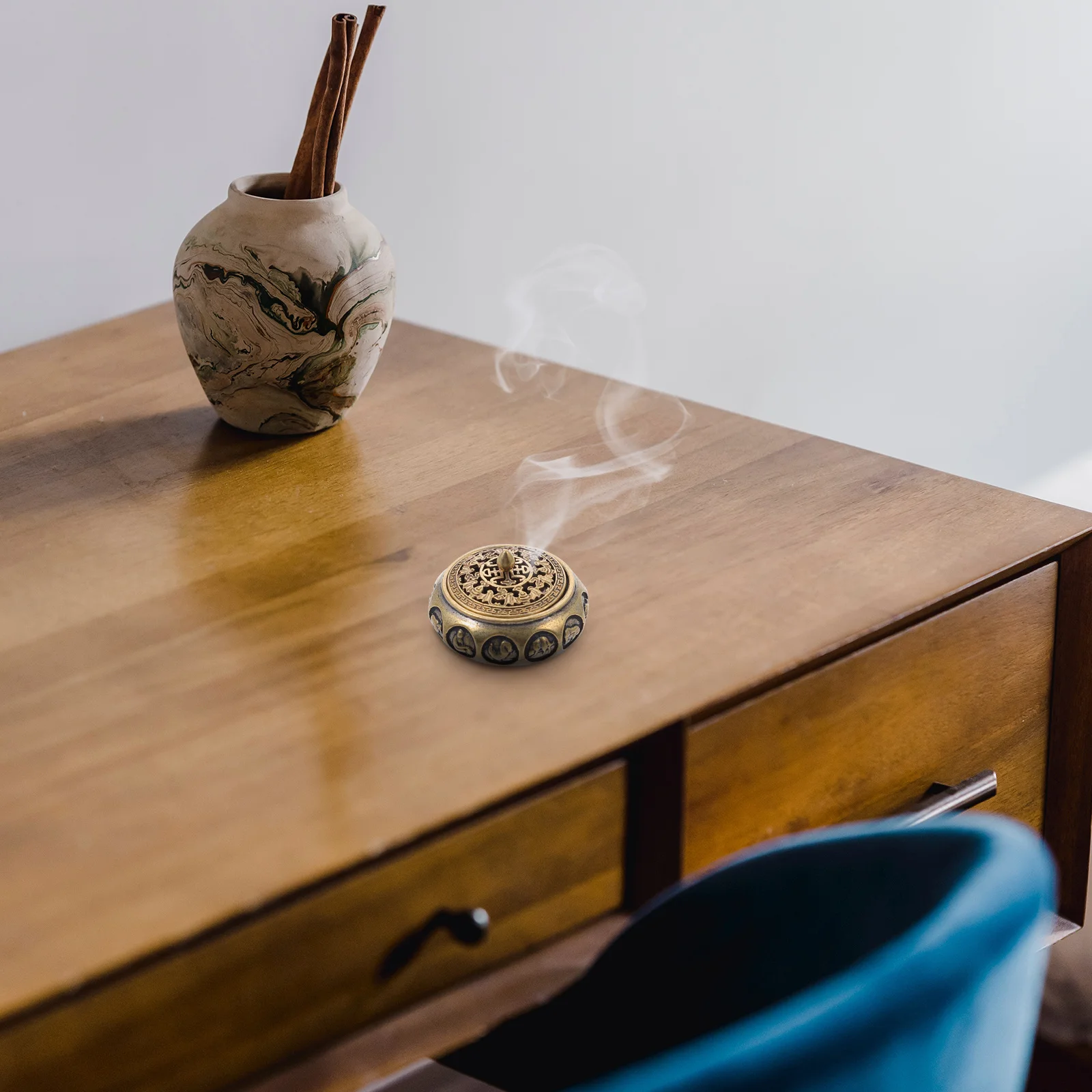 

Chinese Zodiac Incense Burner Metal Censer Holder For Meditation Aroma Burner Bowl Desktop Decor Incense Container