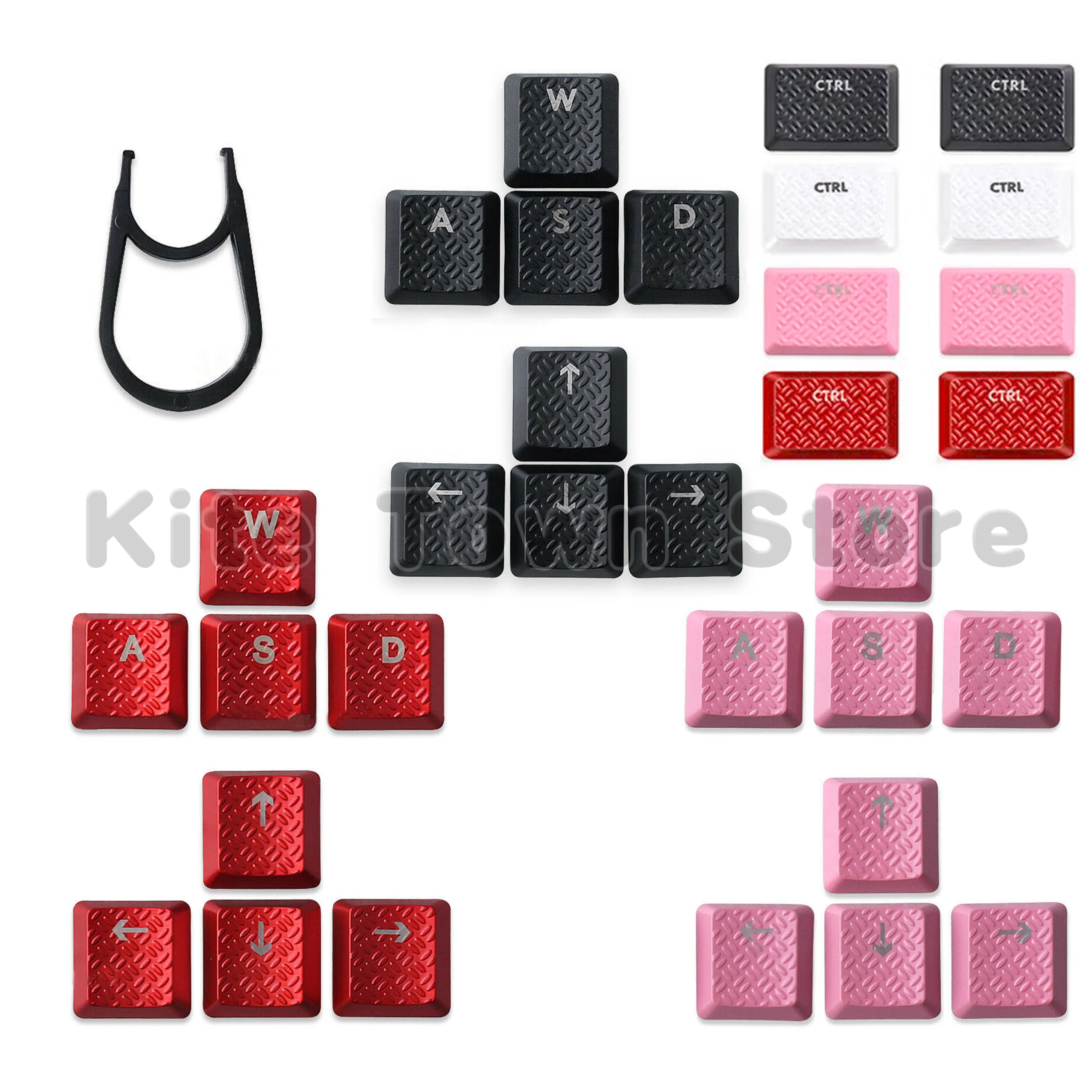 4 Colors 10pcs Texture Tactility Backlit Replacement Keycaps for Logitech G813 G815 G913 G915 TKL RGB Mechanical keyboard