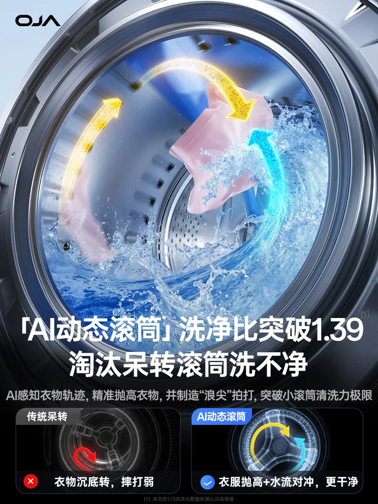 Three buckets of underwear washing machine, underwear cylinder wall-mounted washing and drying machine, automatic mini socks