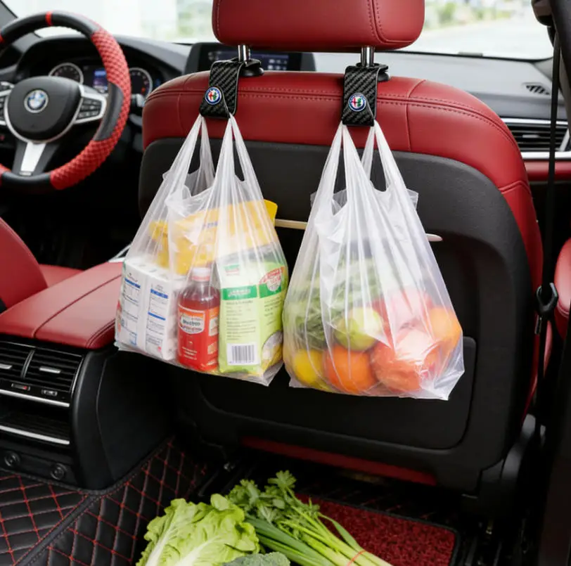 Gancho para respaldo de asiento de motores generales, gancho para reposacabezas para Alfa Romeo 159 156 147 Mito Giulia Giulietta Tonale, 2 uds.