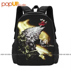 90S Korn Follow The Leader Giant Branded Backpack Large Capacity Print Art Print Personalised Bags For Travel