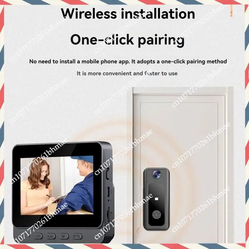 -A21Z Tuya Video Doorbell Camera Wireless Intercom 4.3In LPS-Screen HD Night Vision Smart Security Visual Doorbell