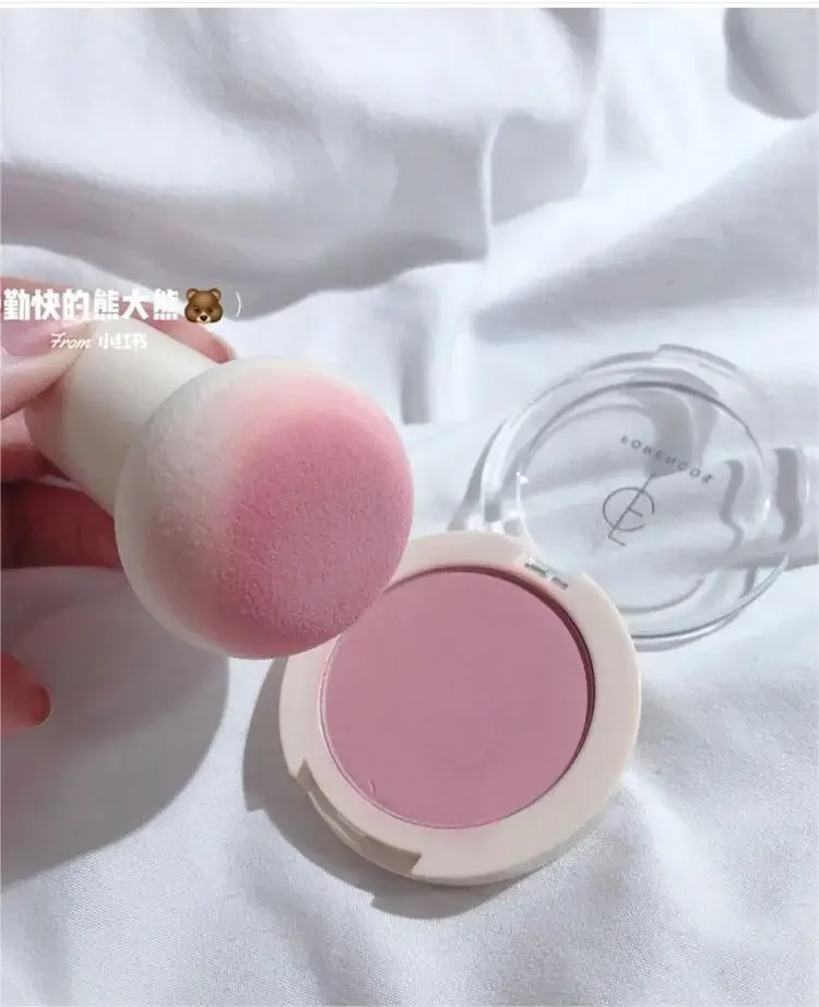 Korean Makeup Single Color Blush Palette Natural Nude Highlighter Matte Facial Rouge Kawaii Powder Face Blush Rare Beauty