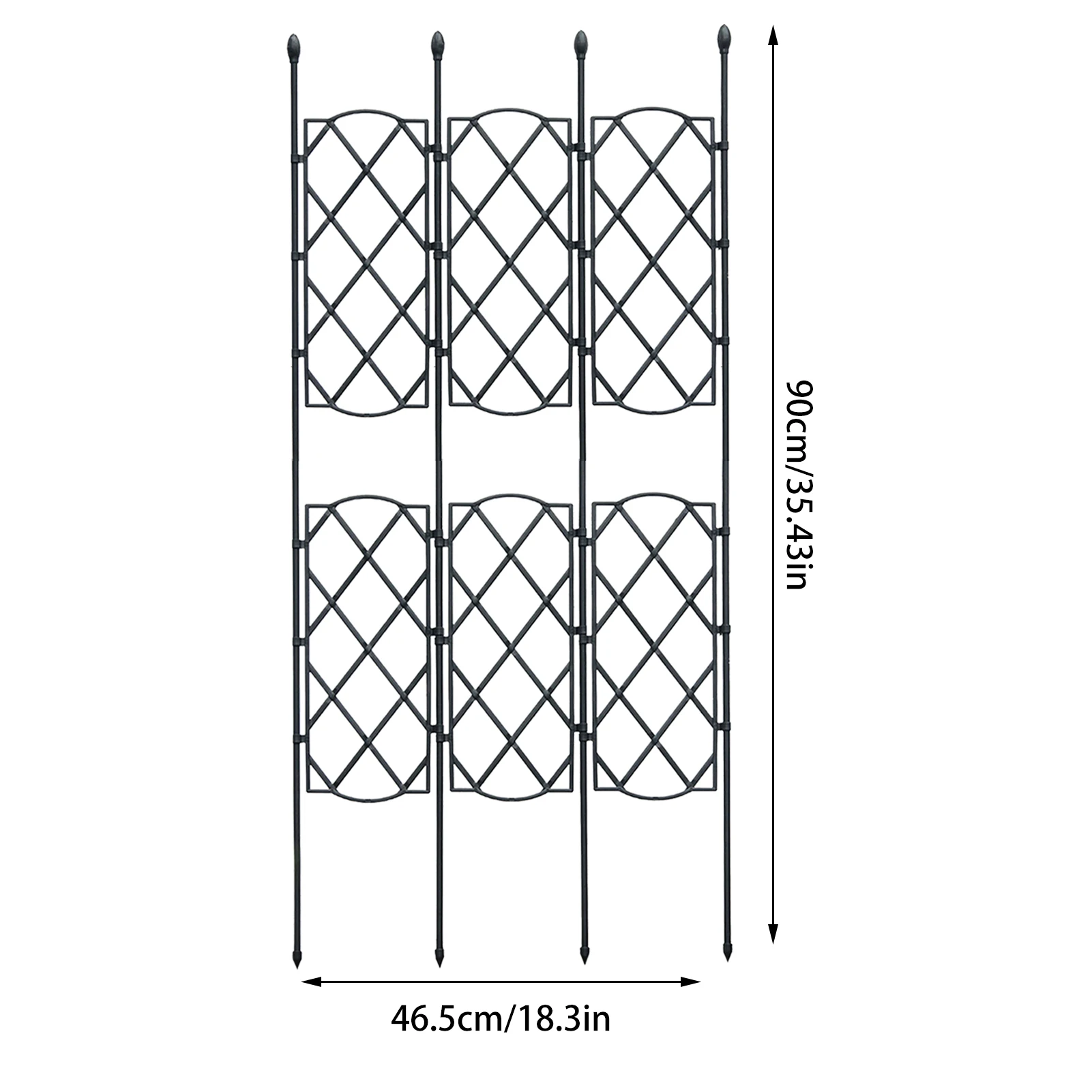 Garden Trellis for Climbing Plants Metal Outdoor Panel for Vines & Flowers Rustproof Garden Plant Climbing Trainer for Pot Plant