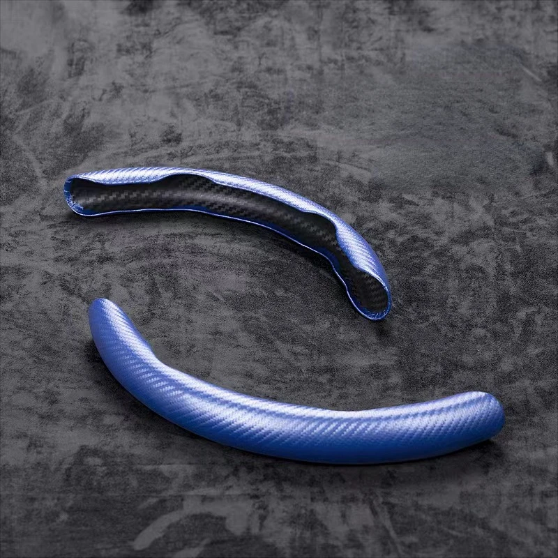 

38 см автомобильный чехол на руль из углеродного волокна, спортивный ультратонкий противоскользящий устойчивый к поту держатель для карт, летний чехол на ручку, замша Dtype