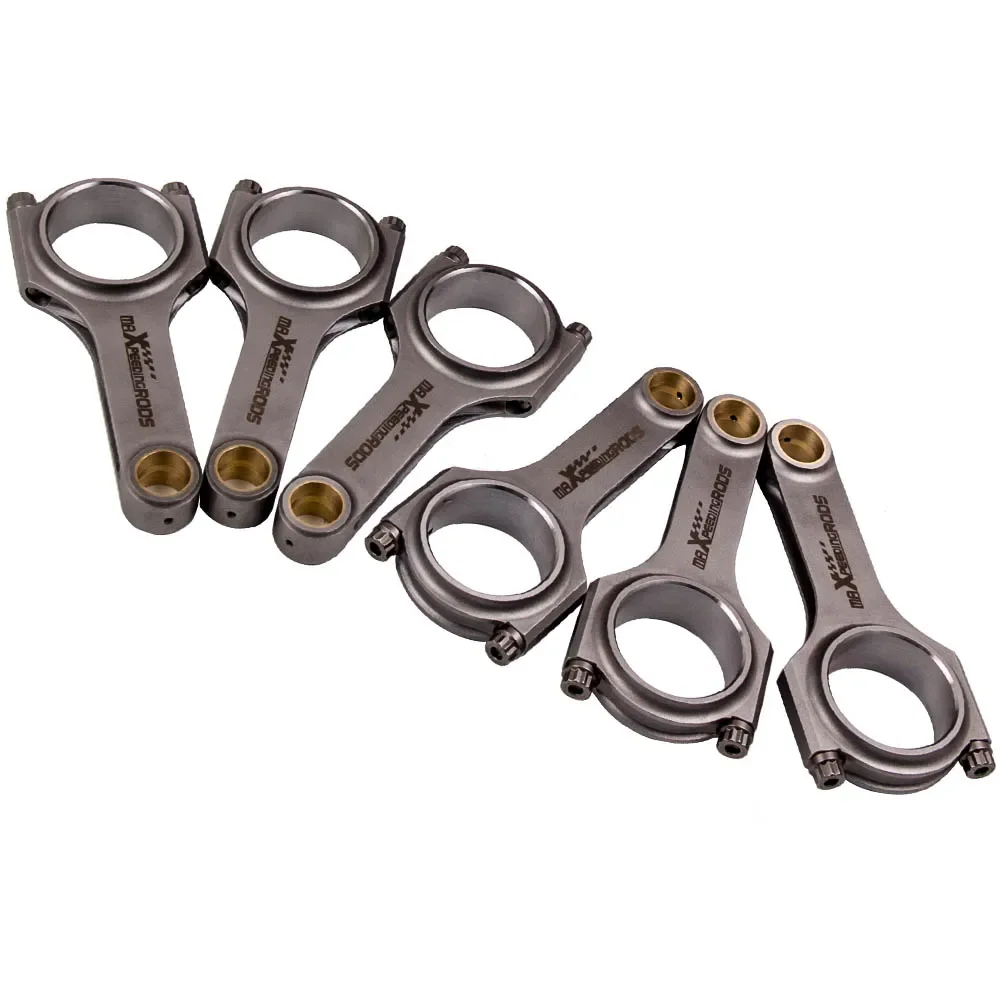 MaXpeedingrods Racing Connecting Rods For Nissan Patrol Datsun 280Z 280ZX Turbo L28 Conrod 6x