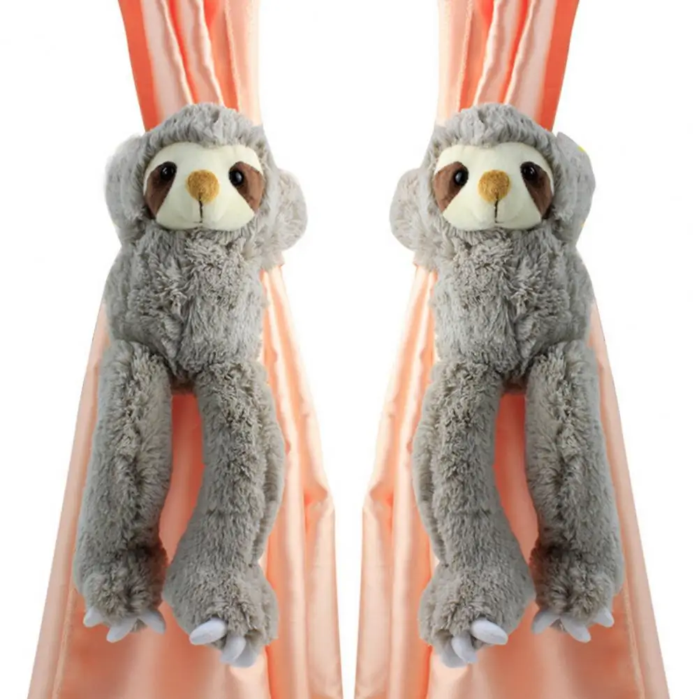 Soft Durable Curtain Tieback Sloth Doll Curtain Tieback Cute Sloth Curtain Tiebacks for Kids Room Window Decoration for Nursery