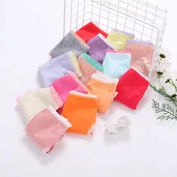 6Pcs/Lot Random Delivery Girls Briefs Panties Underwear Solid Cotton Panties 2-12Years