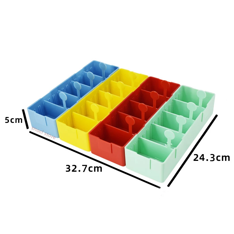 DIY Combined sample tray,sample box, with Removable Dividers,Plastic Organizer Box with Dividers for lab suppile，1Piece
