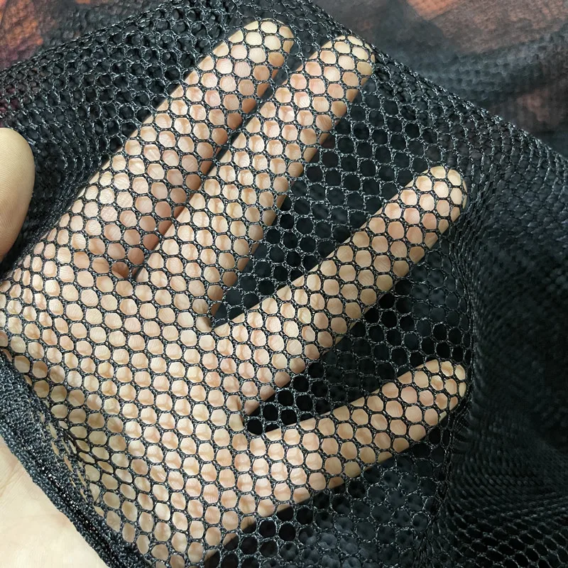 3mm Polyester Hex Mesh - Black Nylon Mesh Aquaculture Net,Garden Net Anti Bird Net,Fishing Net,DIY Fabric Mesh