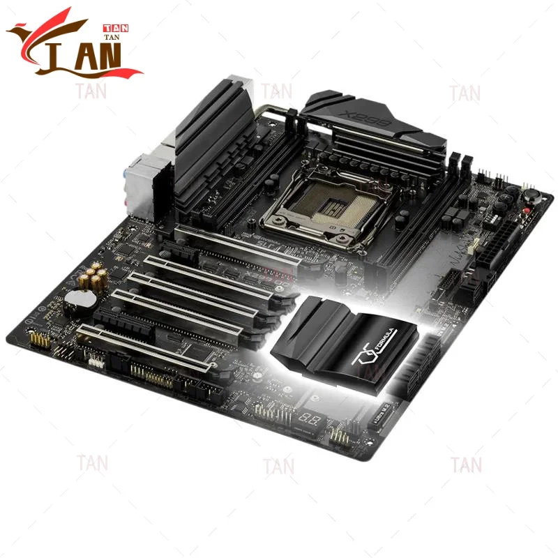 For ASROCK X299 OC FORMULA Motherboard 128GB PCI-E3.0 M.2 LGA 2066 DDR4 ATX X299 Mainboard 100% Tested Fully Work TAN