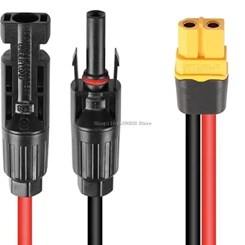 Heavy Duty 12AWG Solar Connectors to XT60 Extension Cable for Stable Connection