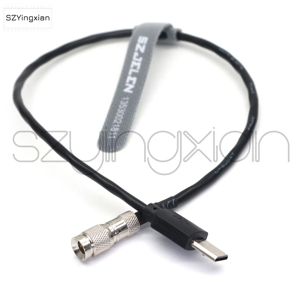 UltraSync One DIN 1.0/2.3 USO to Micro USB Sony A7M3, A7M4, A7S2, A7S3, A7R3, FX3 FX30 Hour Code TC Cable