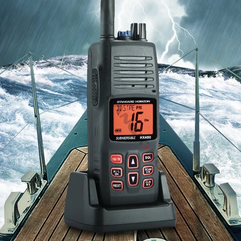 

Standard Horizon HX400IS Waterproof Marine VHF FM Transceiver Floating Walkie Talkie (GMRS) Handheld For Radio