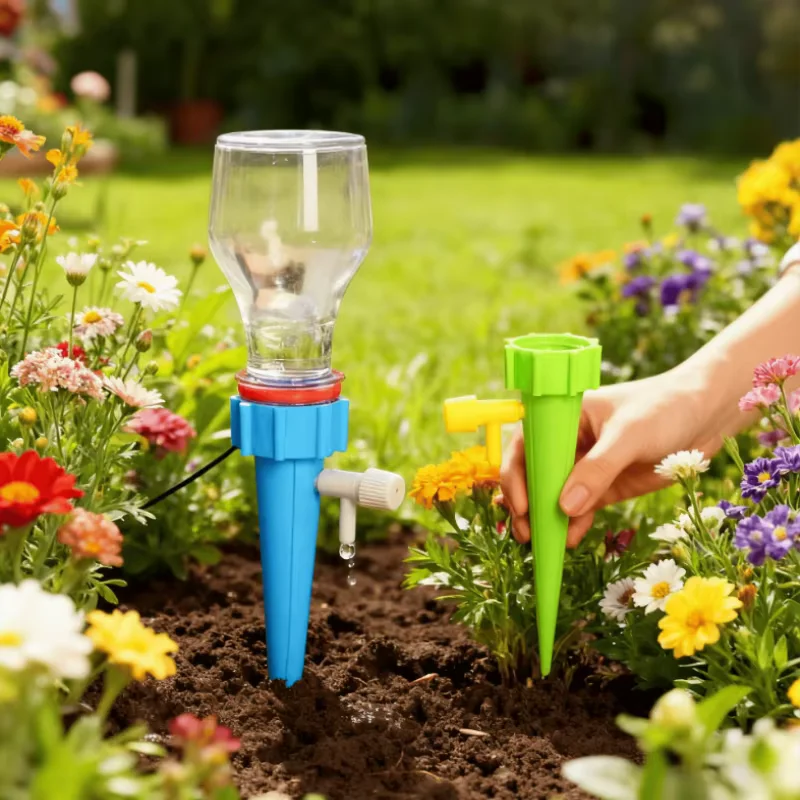 Adjustable Seepage Drip Irrigation Tool With Control Switch, Household Automatic Plant Waterer, Portable Self Watering Device fo