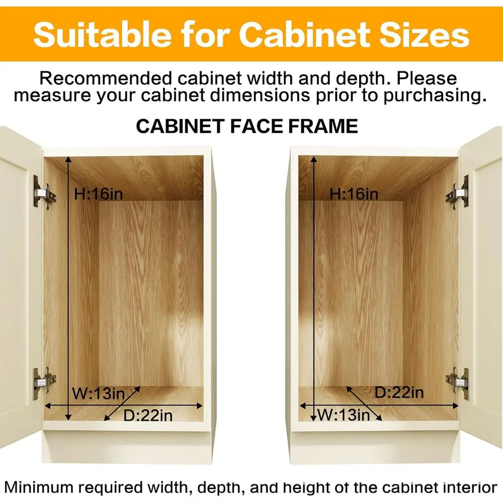 منظم قابل للسحب بطبقة مزدوجة مع أرفف قابلة للتعديل لخزائن المطبخ، حلول تخزين المؤن 12 وات × 21 دي #3