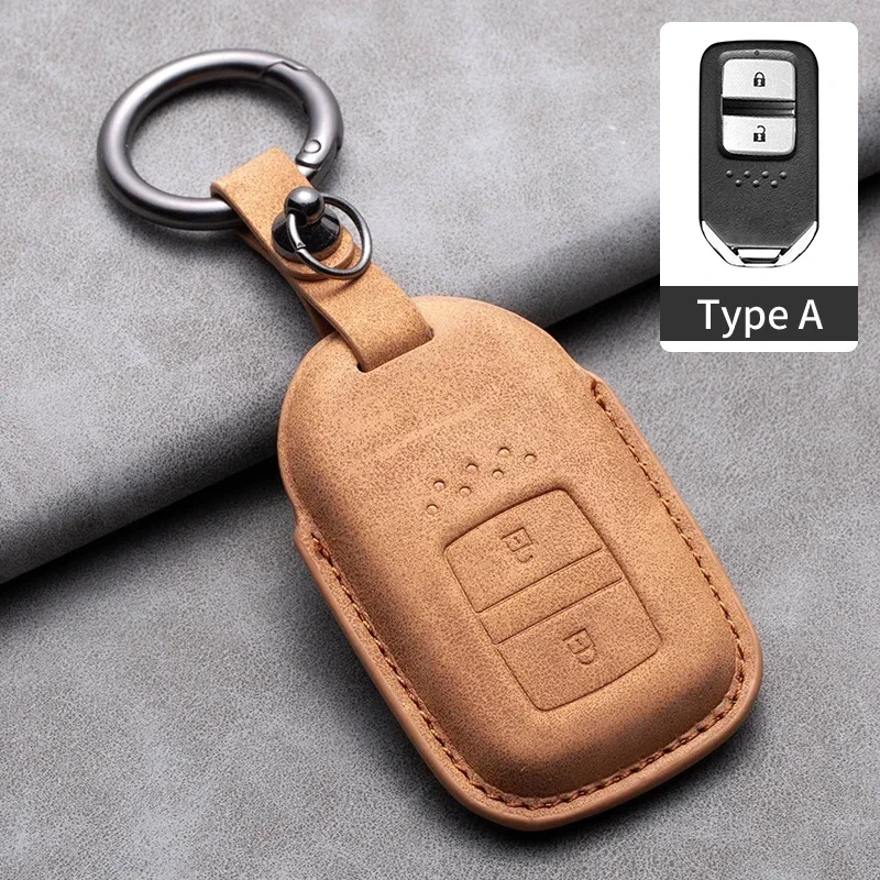

Car Key Case Cover for Honda fit Lucky Vezel City Civic Jazz BRV BR-V HRV HR-V Shuttle Gp8 19CRV Jade fit Freed Odyssey 2017