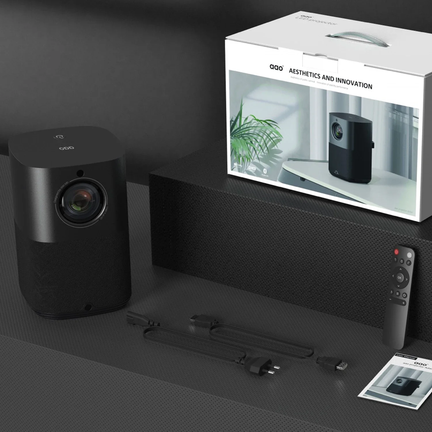 

10000 320 ANSI Lumens 4K Laser Proyector Smart TV 4D Keystone Correction 2*3W Speakers Home Portable Video Projector