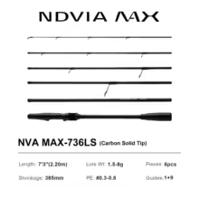 【¥9,746】PURELURE NDVIA MAX アジング/エギングロッド Spinning-736L 特別割引-アリエク特価アラート