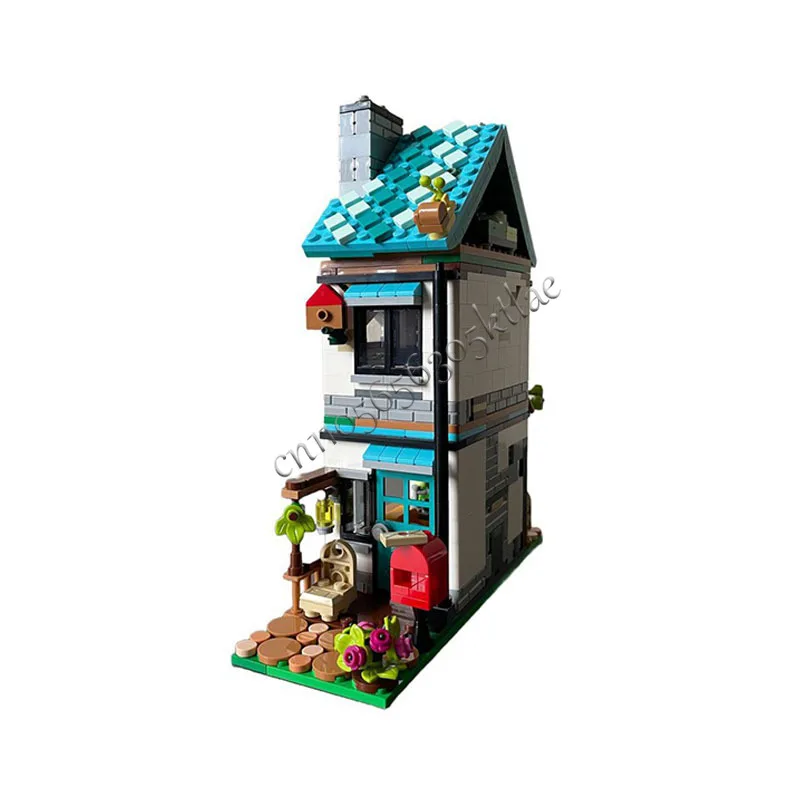 Hot 619PCS MOC Medievale di Lusso Accogliente Casa Costruire Modello Modulare Architettura Building Block Fai Da Te Educazione Assemblaggio Giocattoli Per Bambini Regali