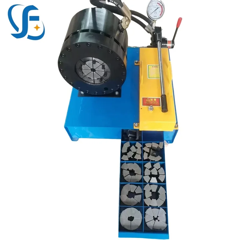 عملية يدوية يدوية 1/4-2 بوصة 4sh 51 مم ماكينة تجعيد الخراطيم #3