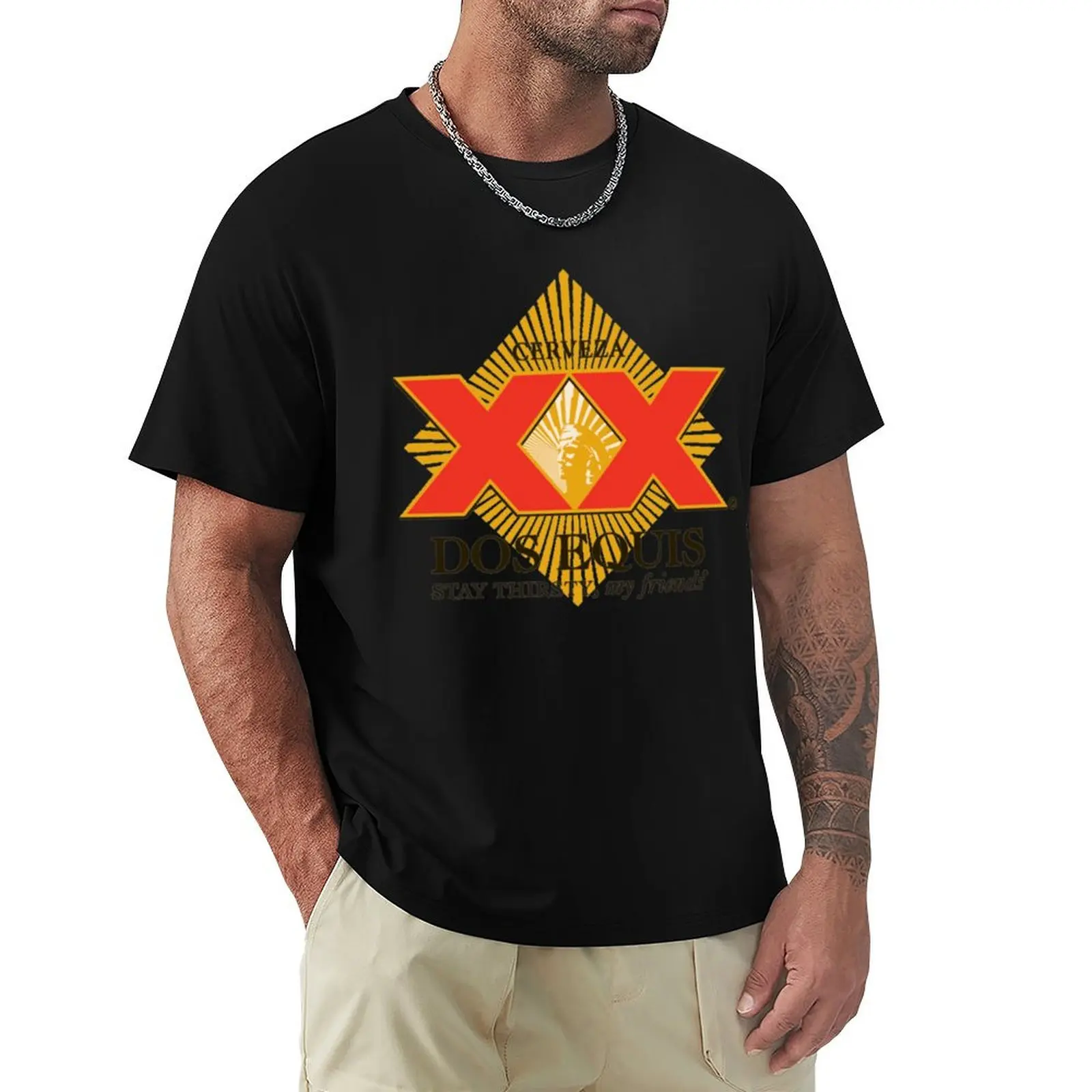 

Cervenza Dos Equis T-Shirt kawaii clothes vintage graphic tee graphic t shirts mens graphic t-shirts anime