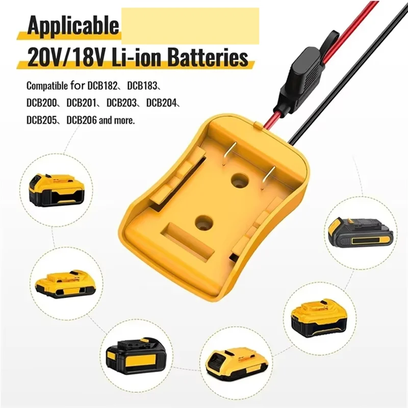 M12K-Adaptor Roda Daya untuk Mainan Ride-On Anak Peg-Perego untuk Baterai Milwaukee18v