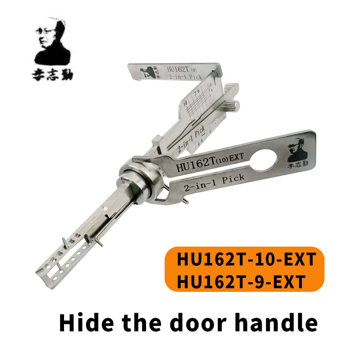 LISHI 2 en 1 HU162T-9 EXT HU162T-10 EXT para nuevo VW Audi Skoda Porsche herramienta de apertura de puerta automática Lishi herramienta de enganche de selección
