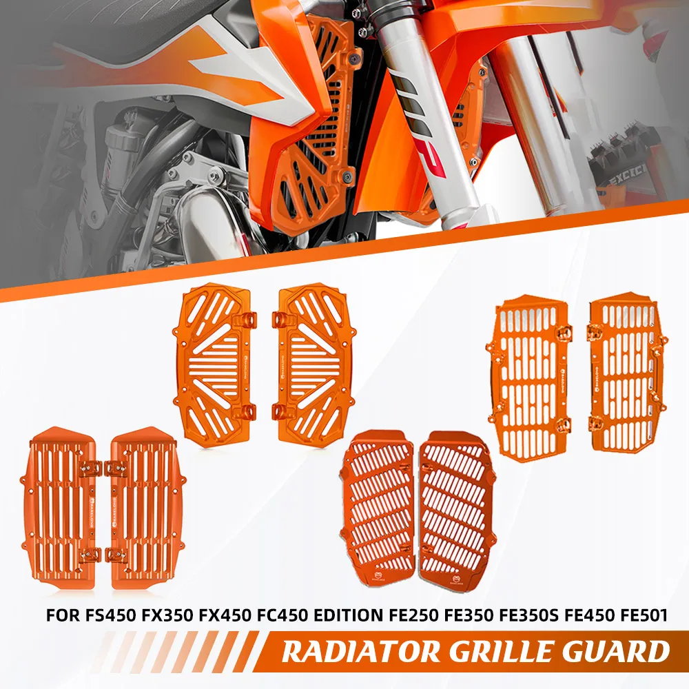 

For Husqvarna FS450 FX350 FX450 FC450 edition FE250 FE350 FE350S FE450 FE501 Radiator Guard Grille Protector Radiator Shield