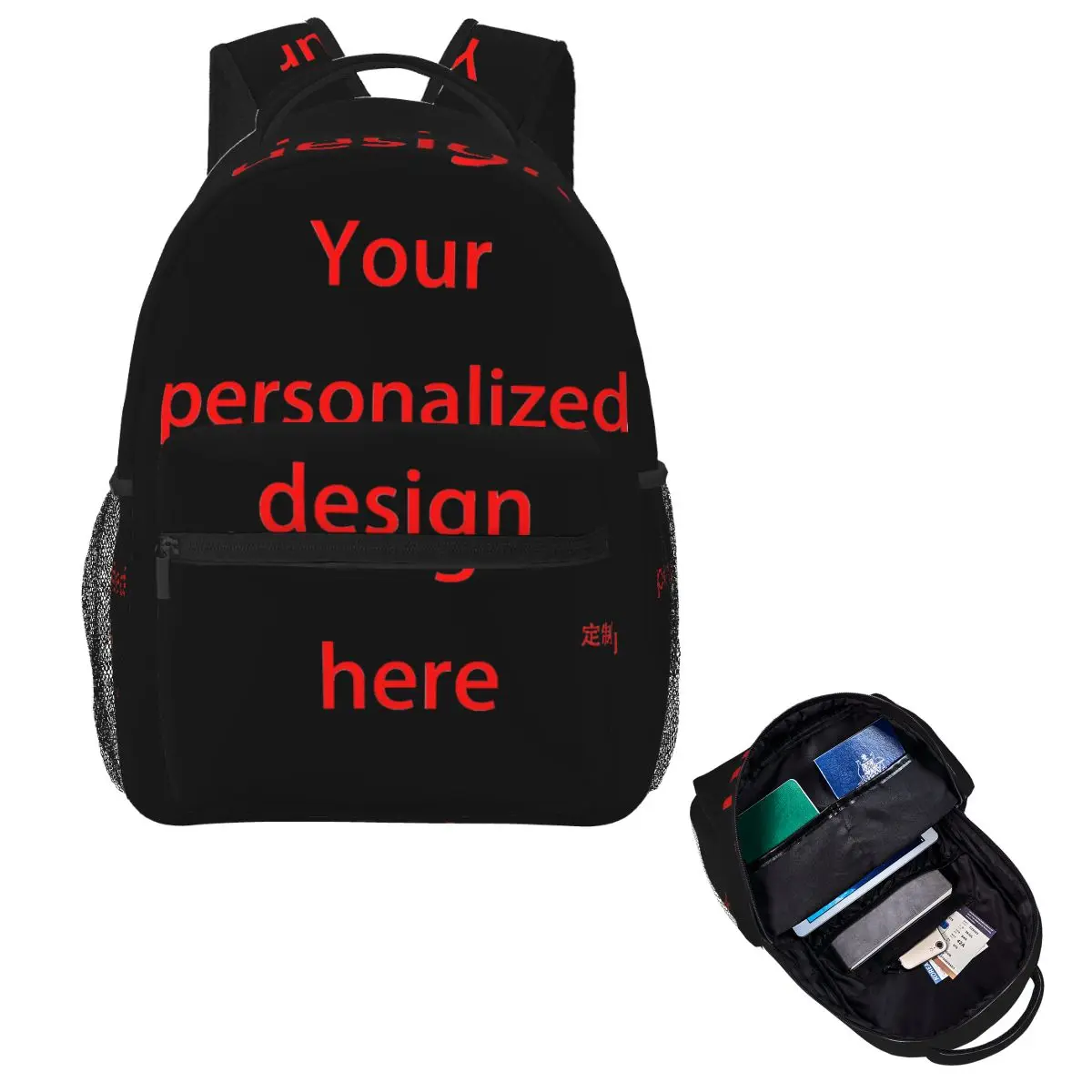 Customized Custom Student Backpack School Bag Hiking Travel Daypack for Men Women Fashion Bookbag Shoulder Bags